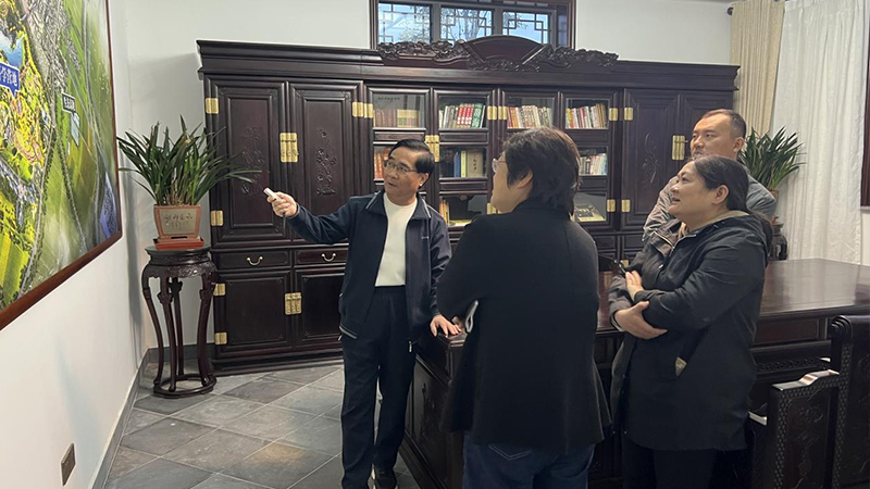 淮北市商務局戴文麗一行蒞臨十里長山文化旅游產業(yè)園調研